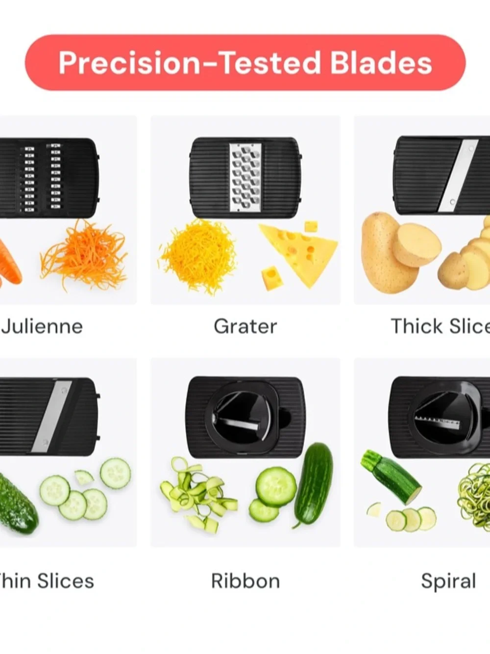 Mandoline Slicer , Fruit Cutter, Cheese Grater, Cucumber Slicer..